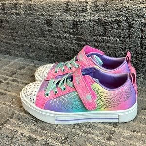 Rainbow sparkle light up shoes by twinkle toes